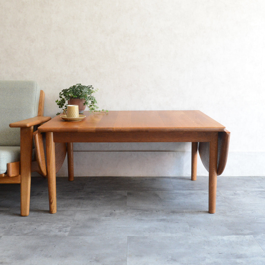 Hans J. Wegner GE82/85 拡張式オークローテーブル8-49