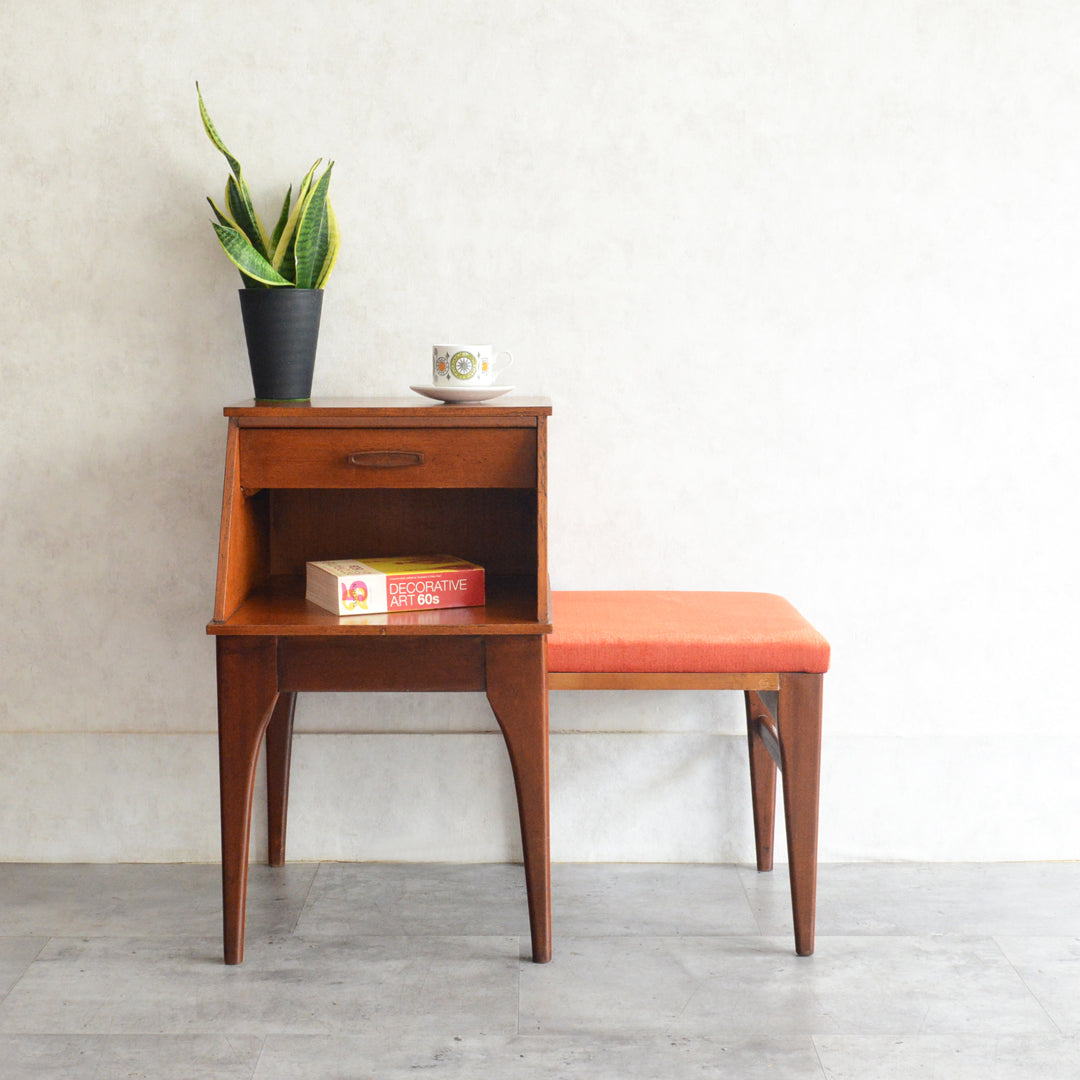 ミッドセンチュリー ヴィンテージ CHIPPY テレフォンベンチ 03(座面収納タイプ)