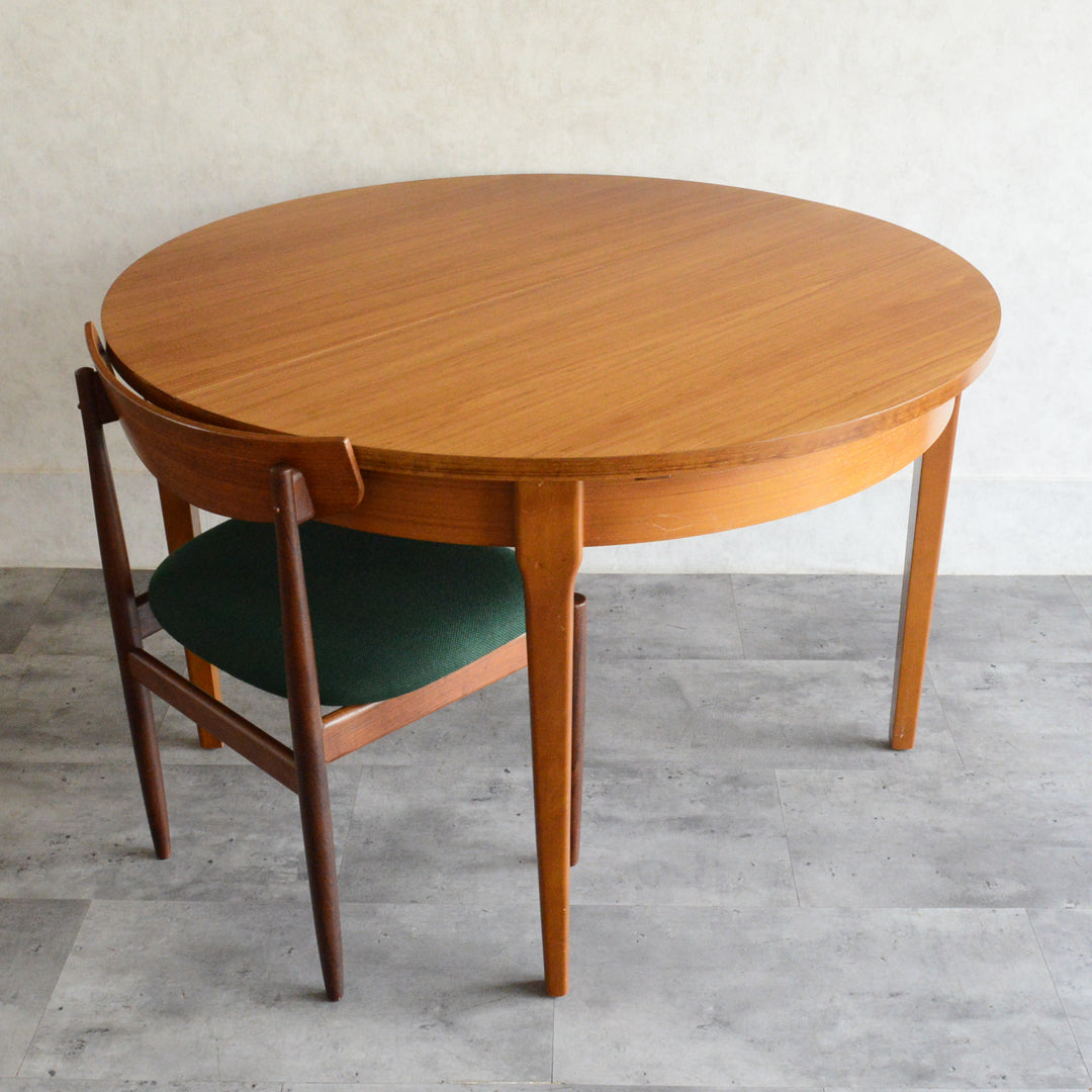 ミッドセンチュリー エクステンション コンパクトラウンドテーブル 16