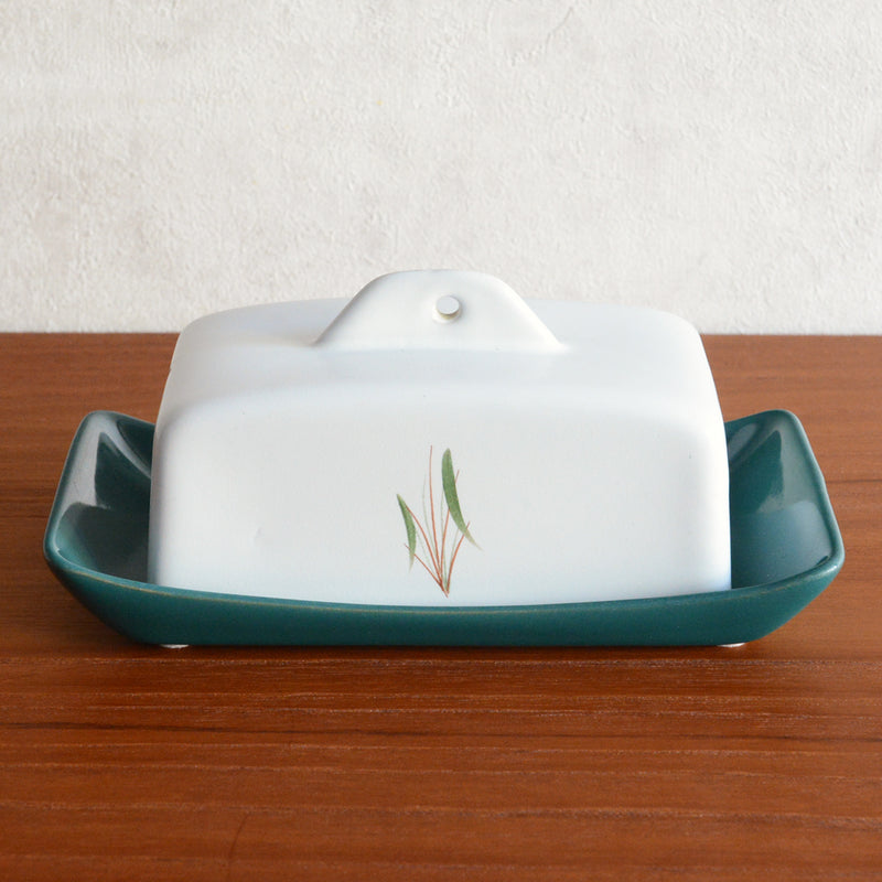 イギリスヴィンテージ DENBY(デンビー)グリーンウィート バターケース