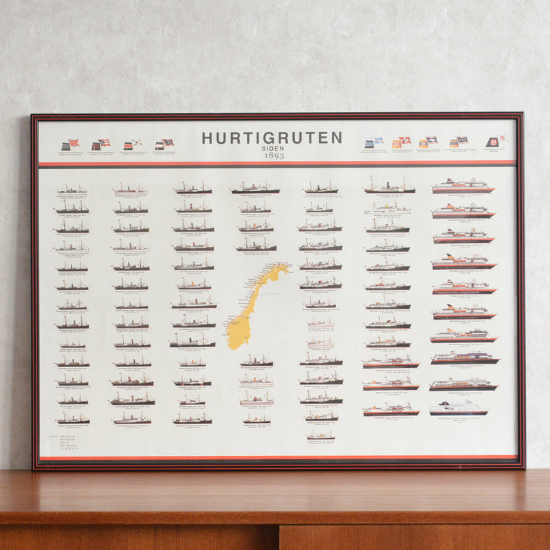 ヴィンテージ フレーム HURTIGRUTEN(クルーズ船)