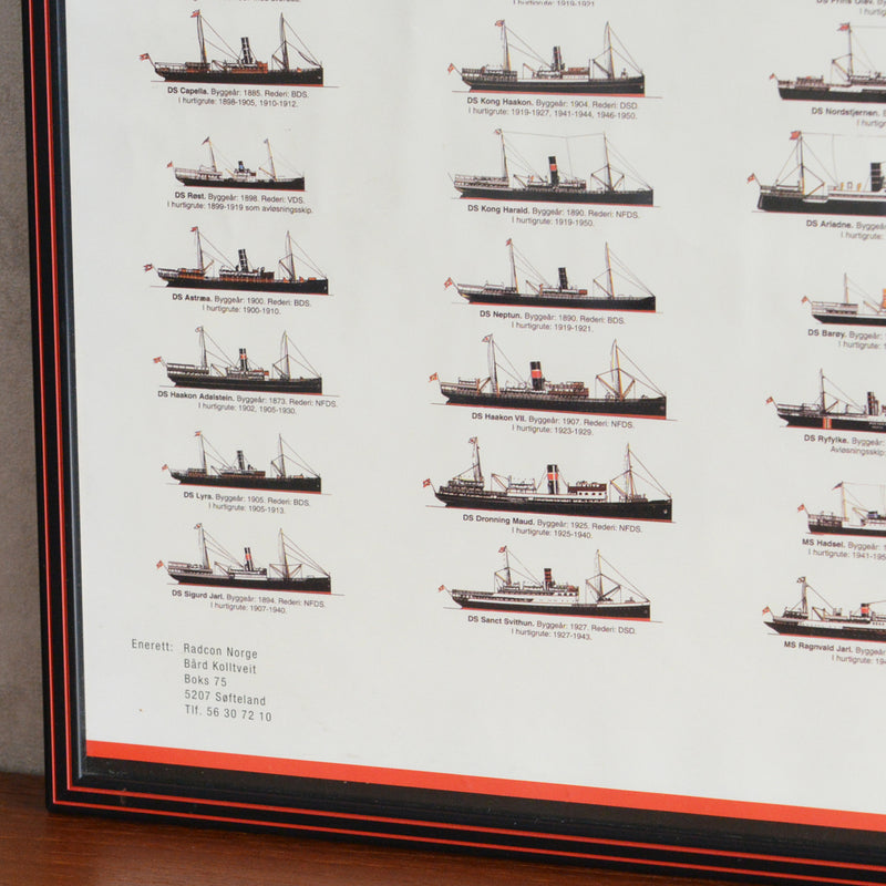 ヴィンテージ フレーム HURTIGRUTEN(クルーズ船)
