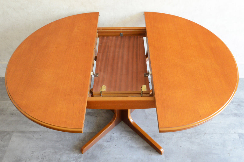60S エクステンション コンパクトラウンドテーブル 08 (天板剥離再塗装済)
