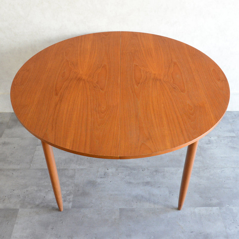 I様見学予約商品 60S エクステンション コンパクトラウンドテーブル 07 (天板剥離再塗装済)