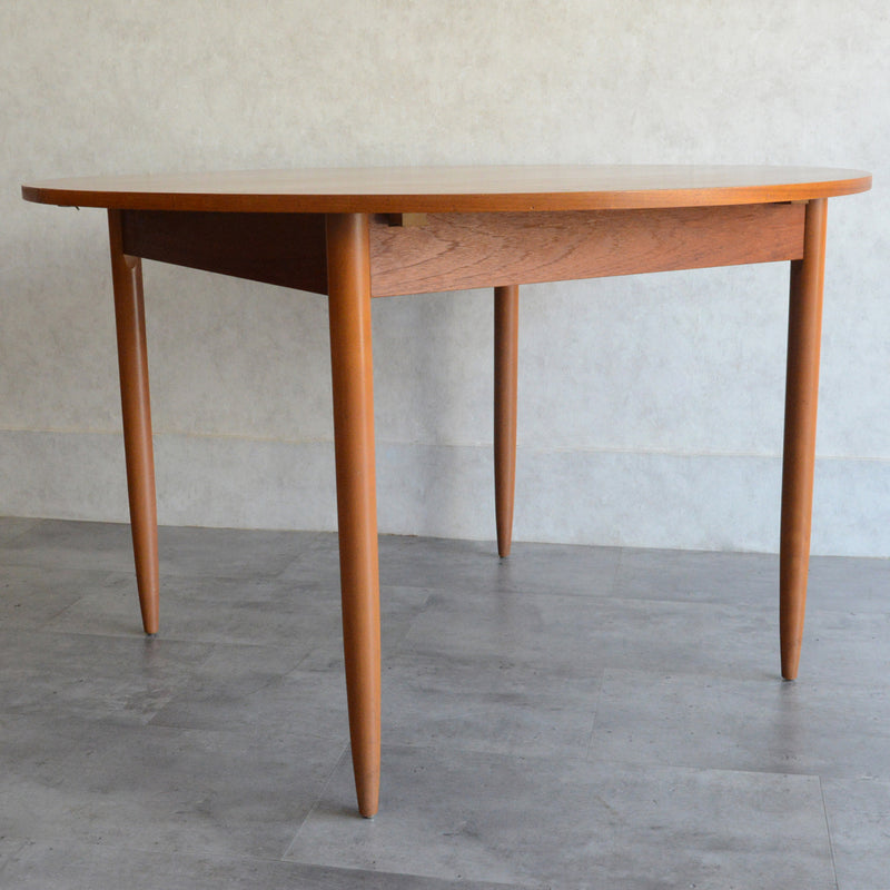 I様見学予約商品 60S エクステンション コンパクトラウンドテーブル 07 (天板剥離再塗装済)