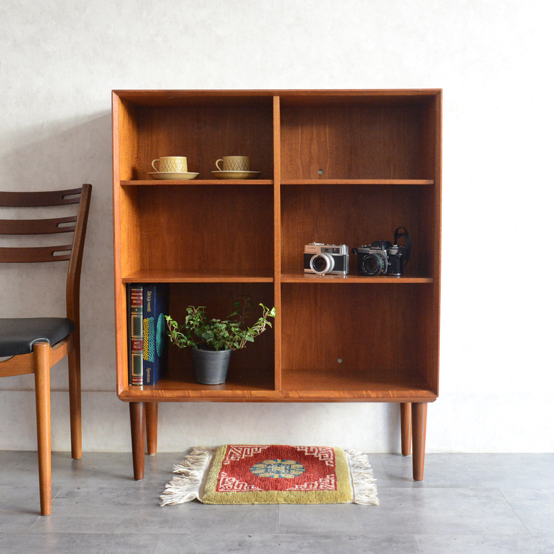 デンマークヴィンテージ チーク2列3段 オープンシェルフ 5-163