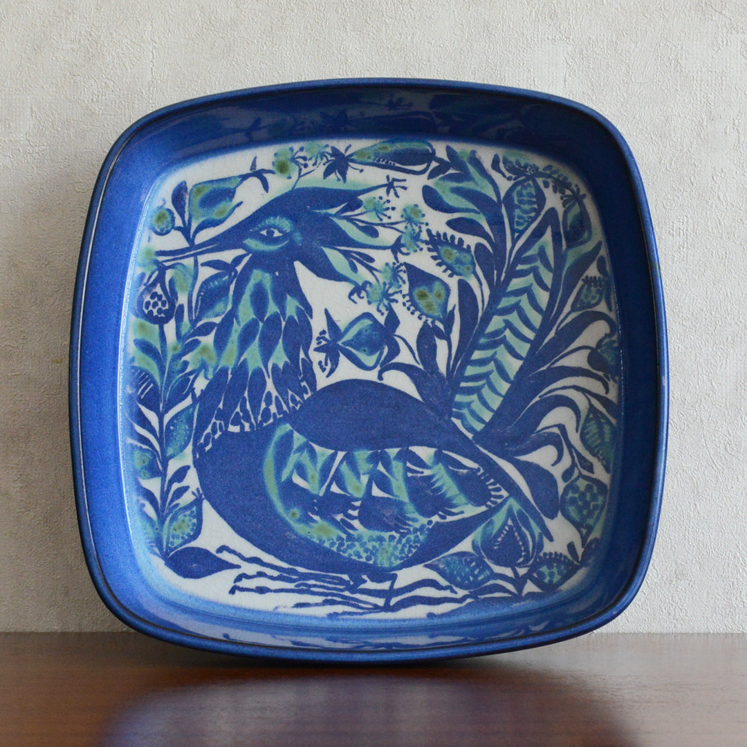 Royal Copenhagen Tenera 鳥スクエアディッシュ プレート PX-6