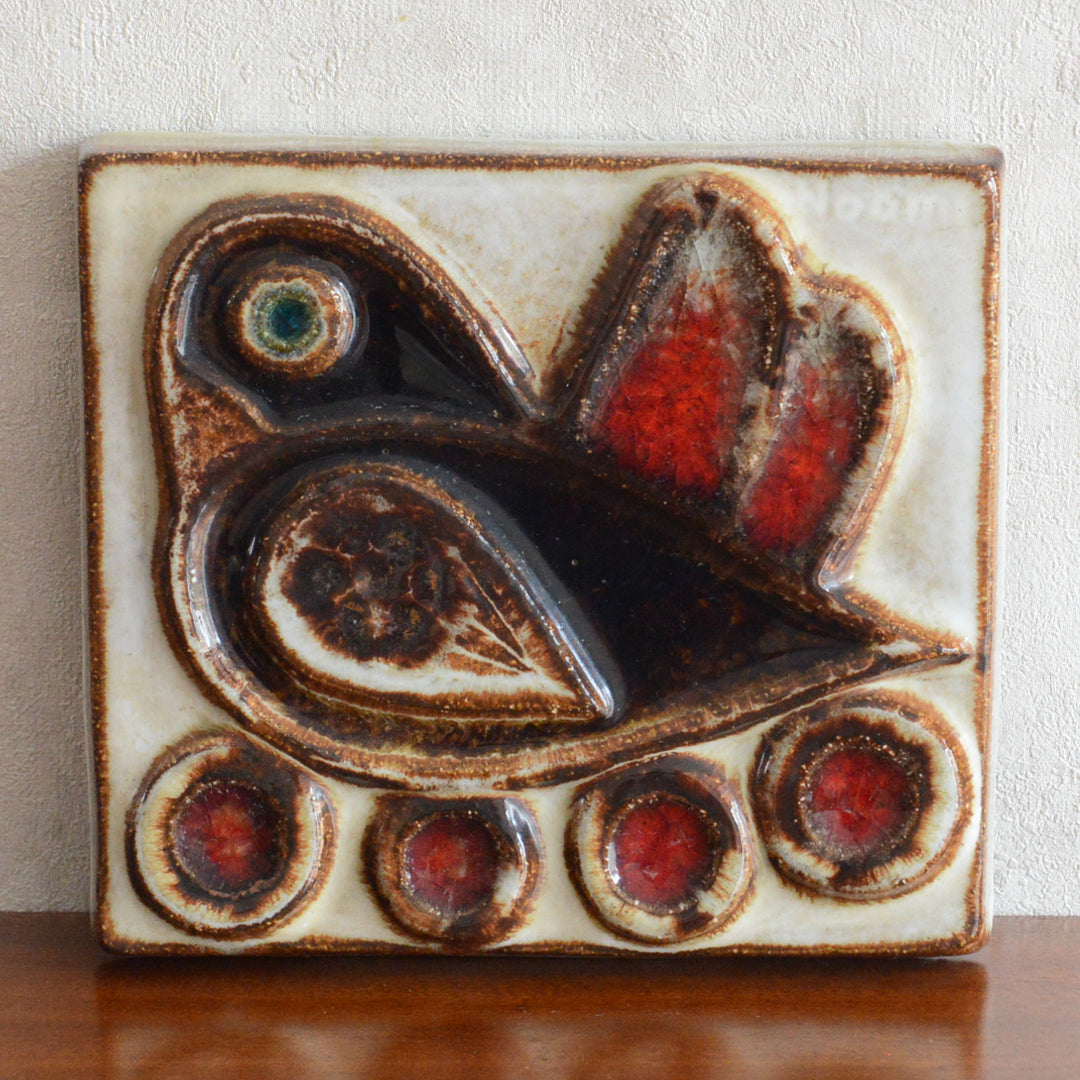 Soholmスーホルム 赤い鳥 陶板 PX-11