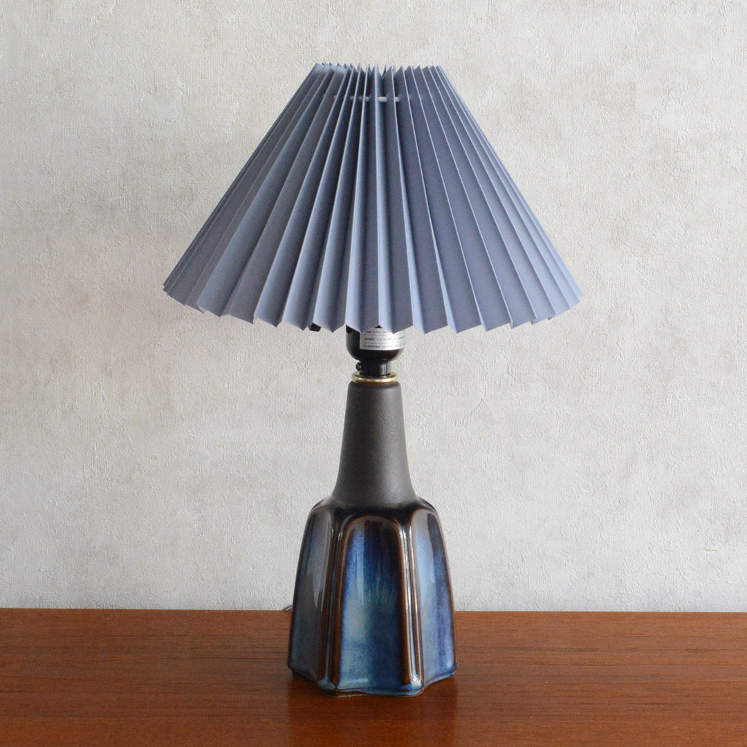 デンマーク Soholm ヴィンテージ テーブルランプ ブルーブラウン8-77
