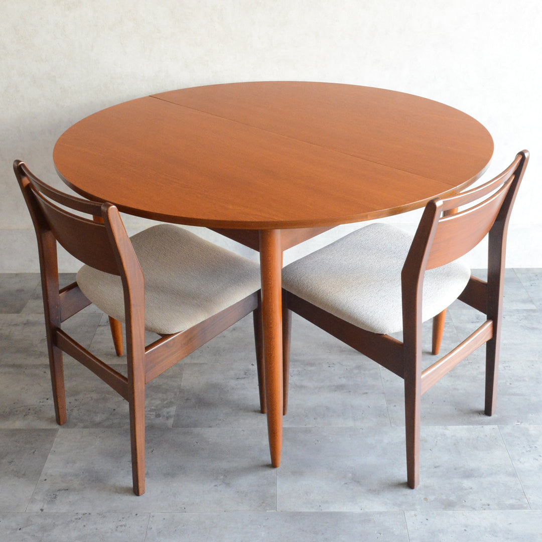 ミッドセンチュリー エクステンション コンパクトラウンドテーブル 13