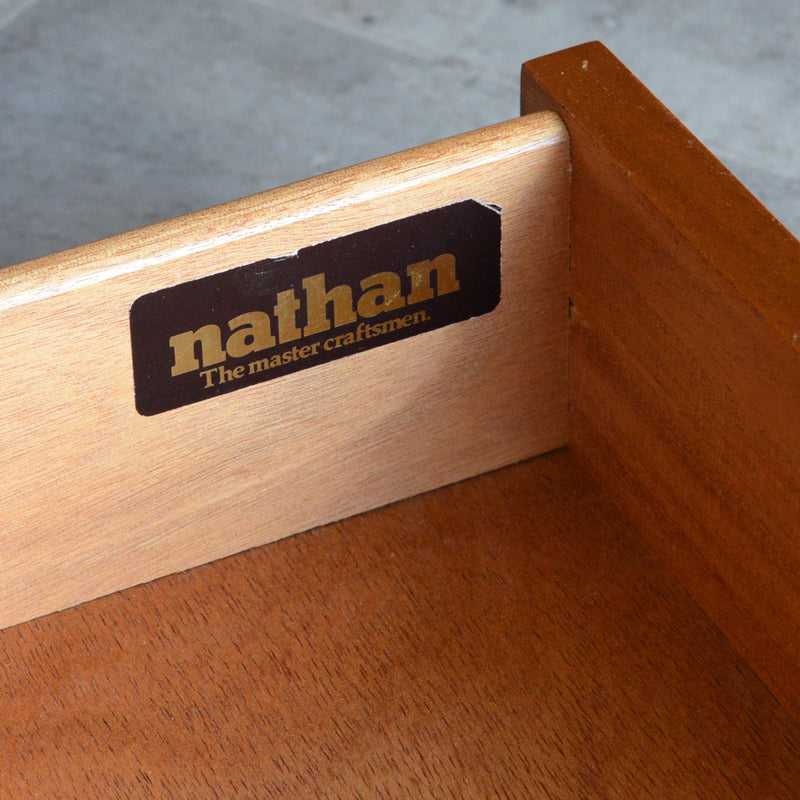 Nathan ネイサン ガラスキャビネット55(天板剥離再塗装済)