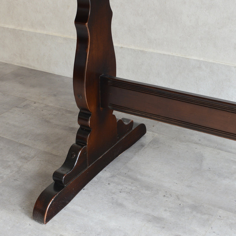 ERCOL アーコール バイカラー レクタングルテーブル 01(天板剥離再塗装済)