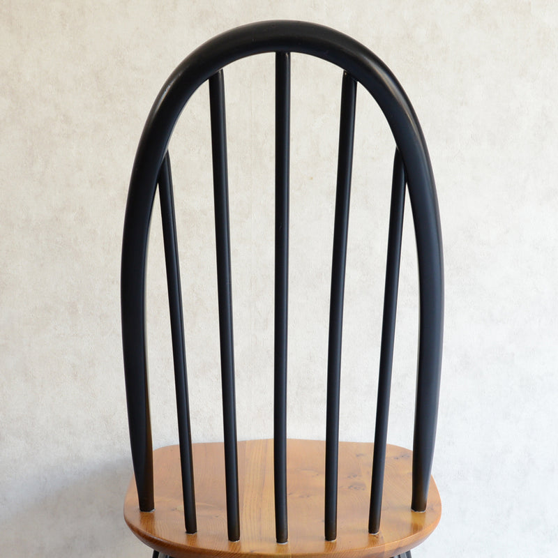 ERCOL アーコール クエーカーチェア (ブラック&ナチュラル) 02