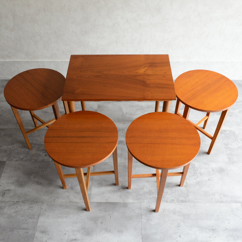 60s デンマーク Poul .Hundevad ネストテーブル