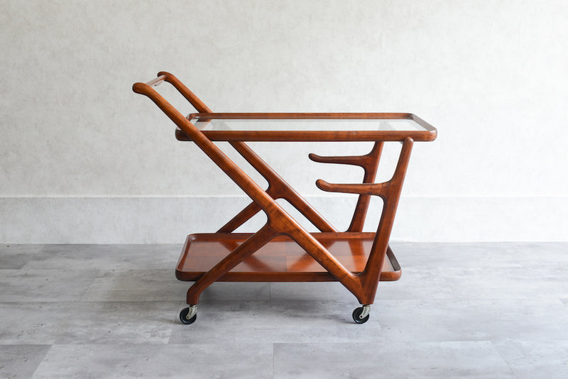Cassina カッシーナ マホガニー トローリー(ワゴン)