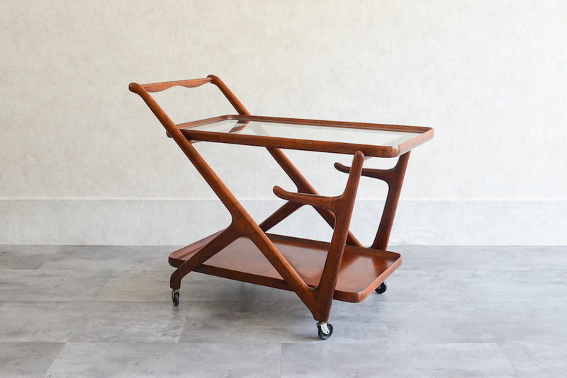 Cassina カッシーナ マホガニー トローリー(ワゴン)