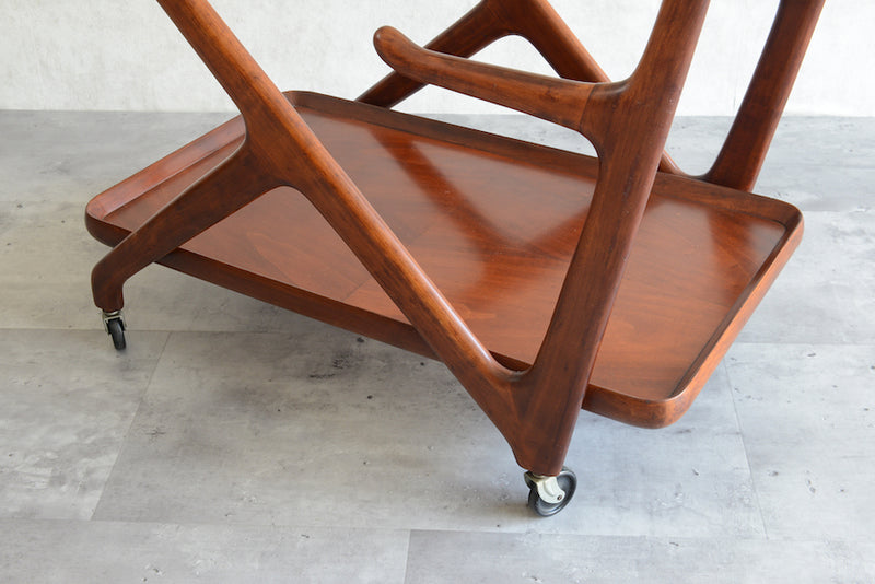 Cassina カッシーナ マホガニー トローリー(ワゴン)