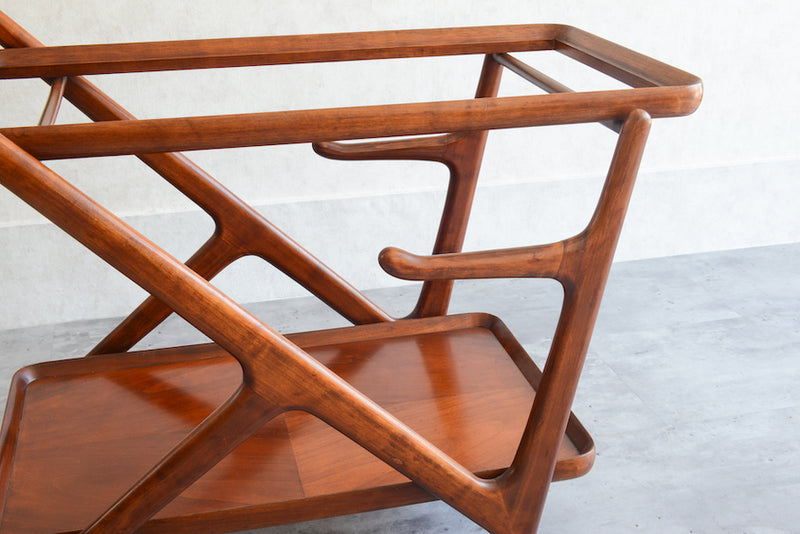 Cassina カッシーナ マホガニー トローリー(ワゴン)