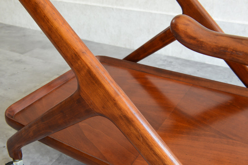 Cassina カッシーナ マホガニー トローリー(ワゴン)
