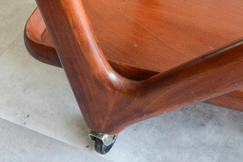 Cassina カッシーナ マホガニー トローリー(ワゴン)