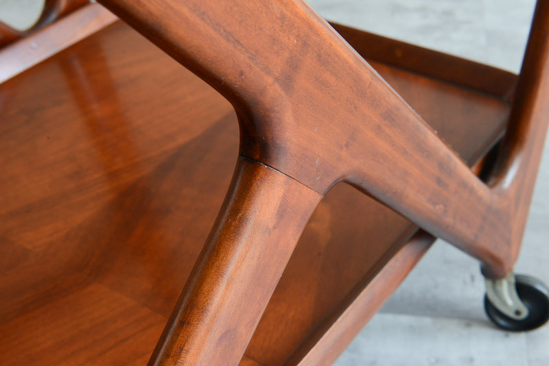 Cassina カッシーナ マホガニー トローリー(ワゴン)
