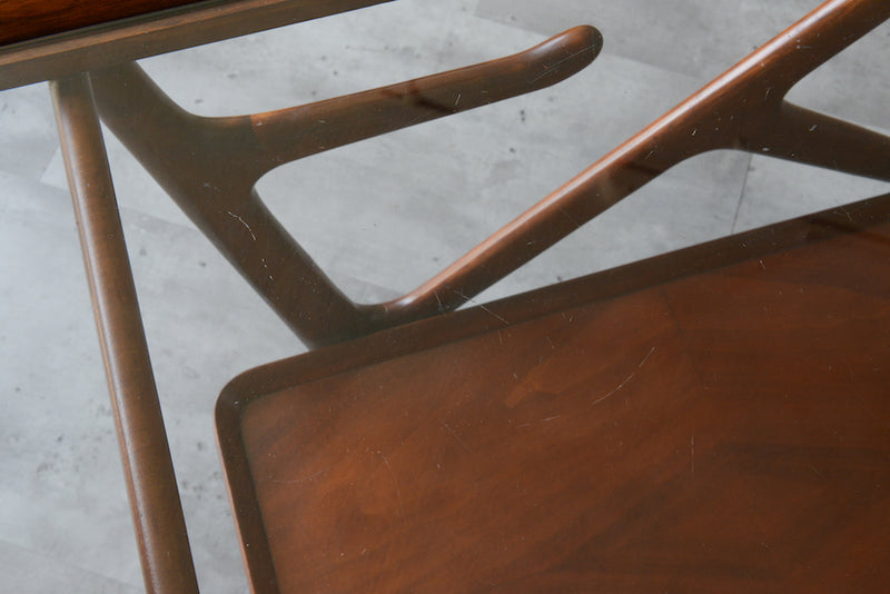 Cassina カッシーナ マホガニー トローリー(ワゴン)
