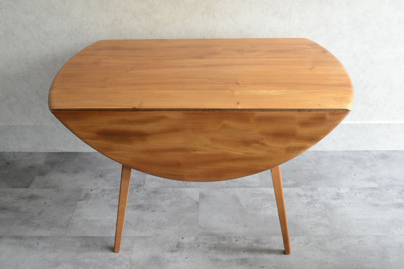 ERCOL アーコール ラウンド ドロップリーフテーブル ③