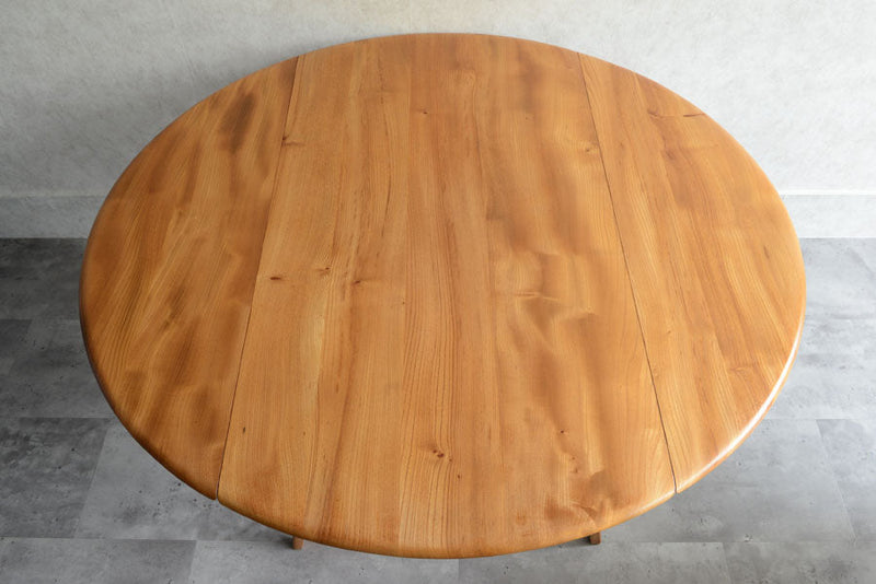 ERCOL アーコール ラウンド ドロップリーフテーブル ③