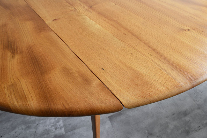 ERCOL アーコール ラウンド ドロップリーフテーブル ③