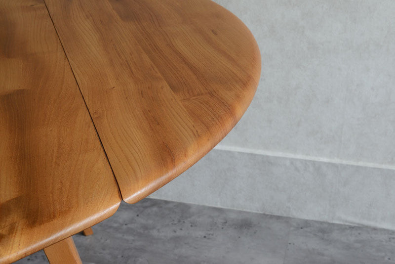 ERCOL アーコール ラウンド ドロップリーフテーブル ③