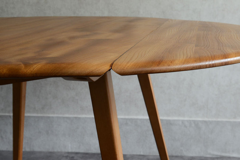 ERCOL アーコール ラウンド ドロップリーフテーブル ③