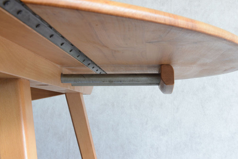 ERCOL アーコール ラウンド ドロップリーフテーブル ③