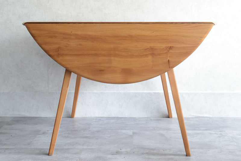 ERCOL アーコール ラウンド ドロップリーフテーブル ③
