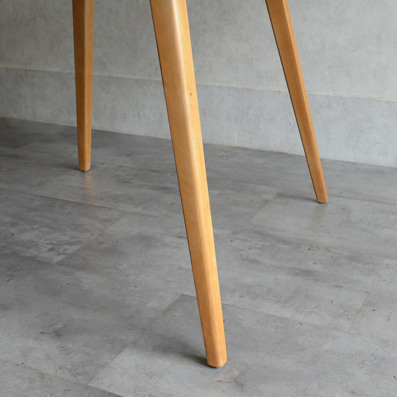 ERCOL アーコール ラウンド ドロップリーフテーブル 06(天板剥離再塗装済)