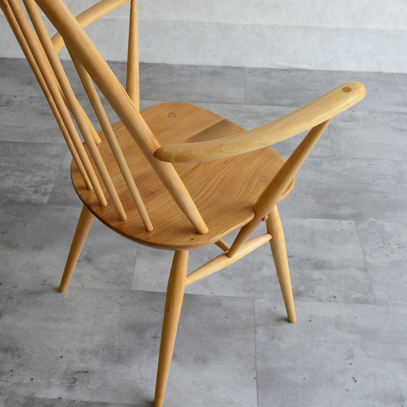 S様見学予約商品 ERCOL アーコール アーム付クエーカーチェア 2脚セット
