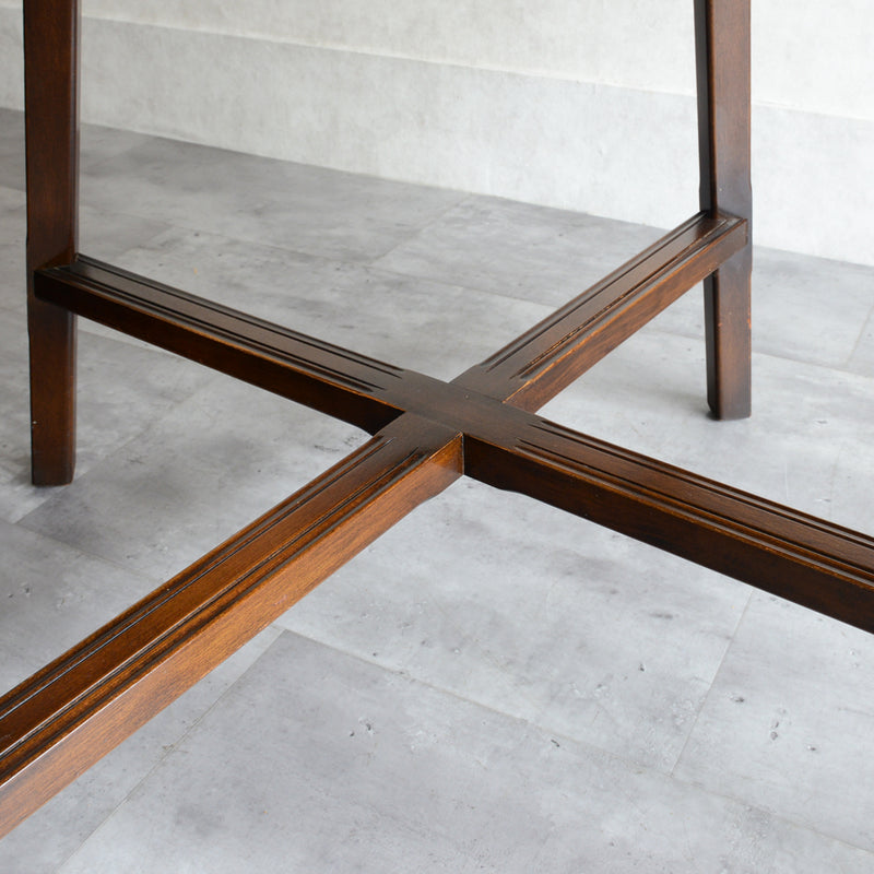 ERCOL アーコール ラウンド ドロップリーフテーブル ④(天板剥離再塗装済)