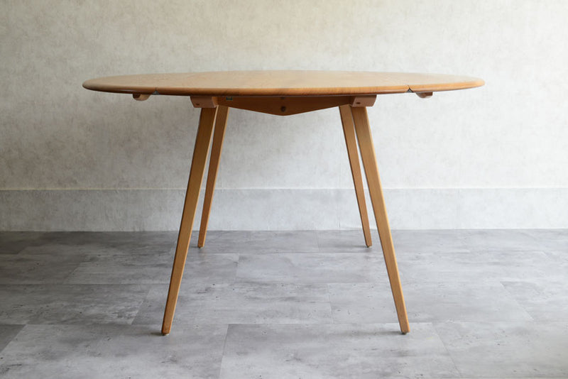 ERCOL アーコール ラウンド ドロップリーフテーブル①