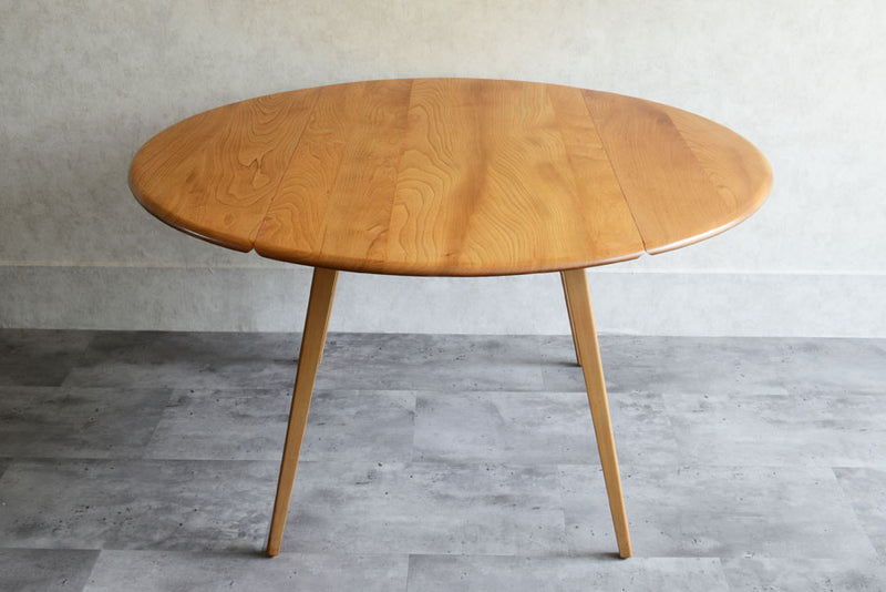 ERCOL アーコール ラウンド ドロップリーフテーブル①
