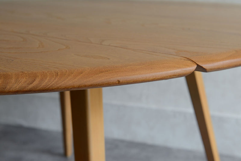 ERCOL アーコール ラウンド ドロップリーフテーブル①
