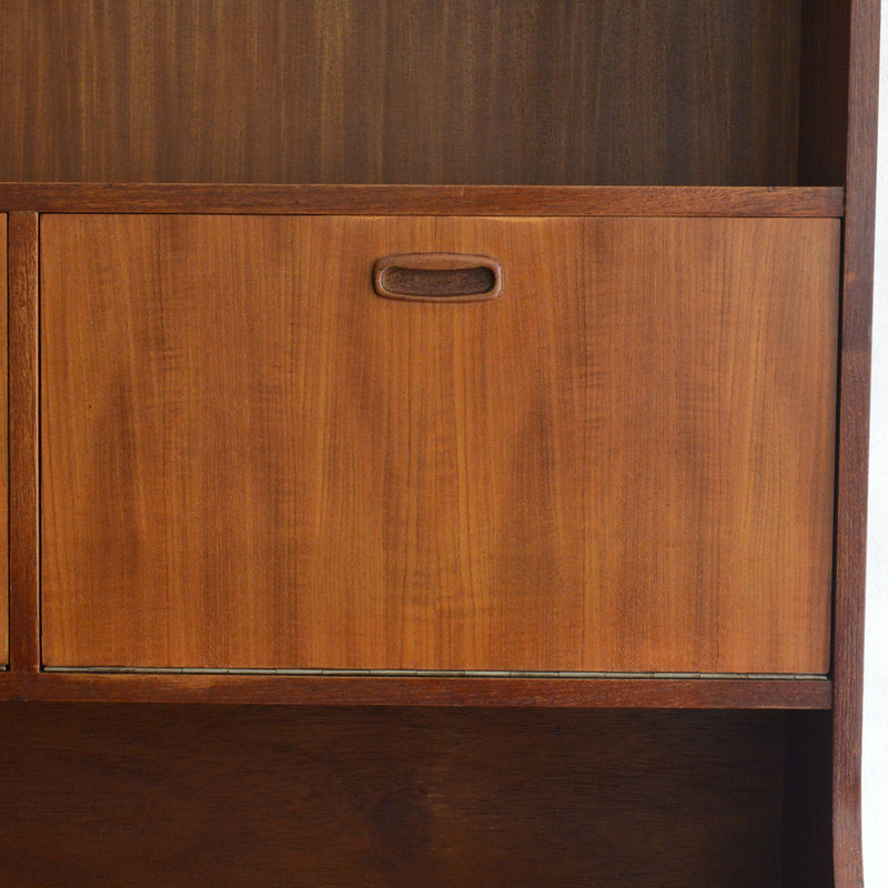 ミッドセンチュリー ヴィンテージ ハイサイドボード/カップボード 09（天板剥離再塗装済）