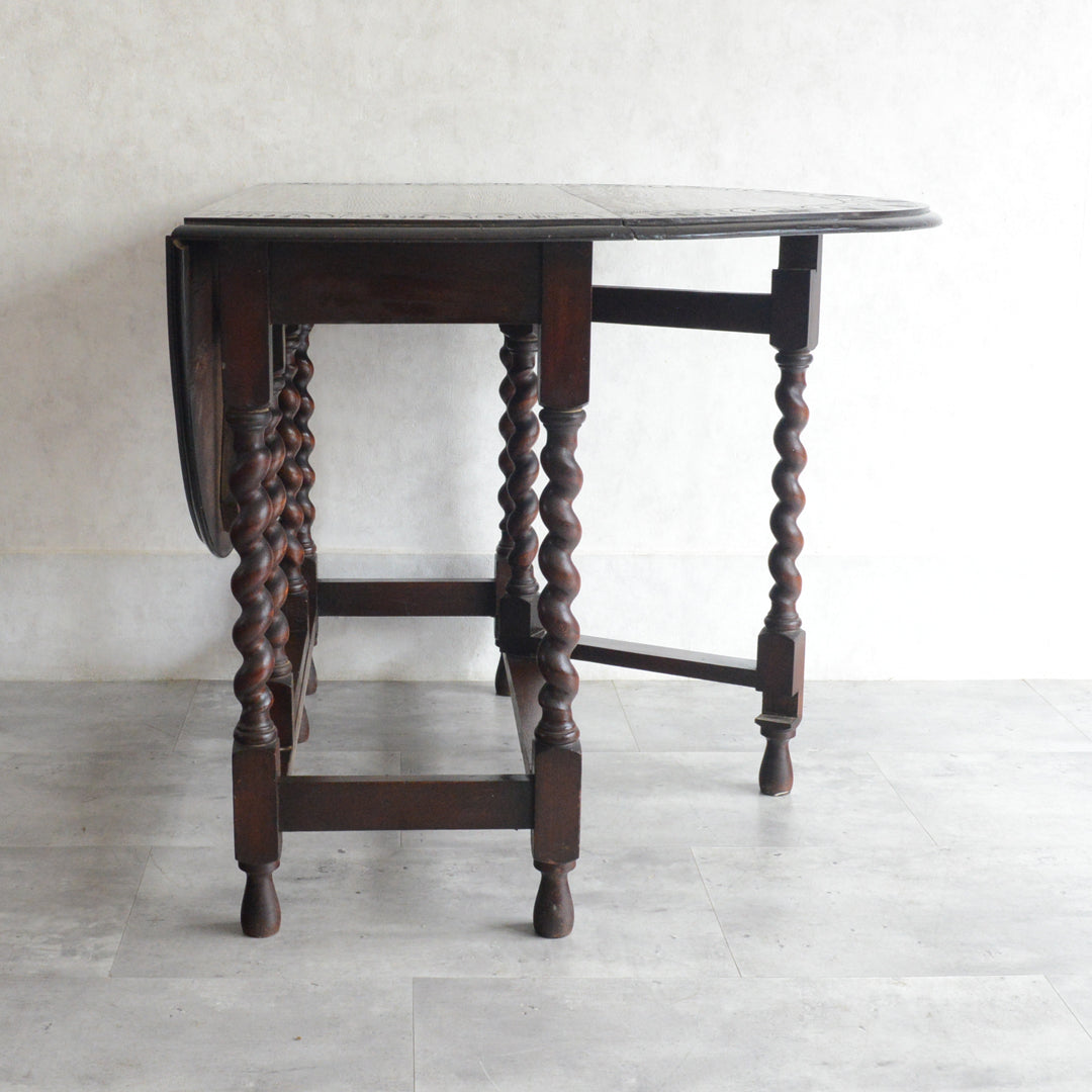 イギリス クラシック ゲートレッグダイニングテーブル 107