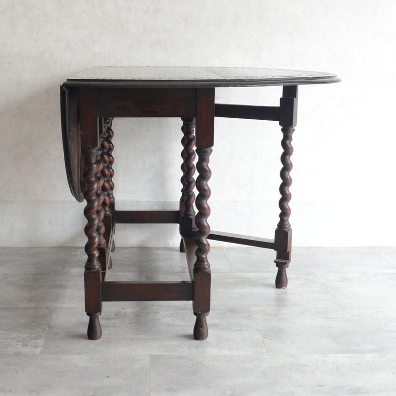 イギリス クラシック ゲートレッグダイニングテーブル 107