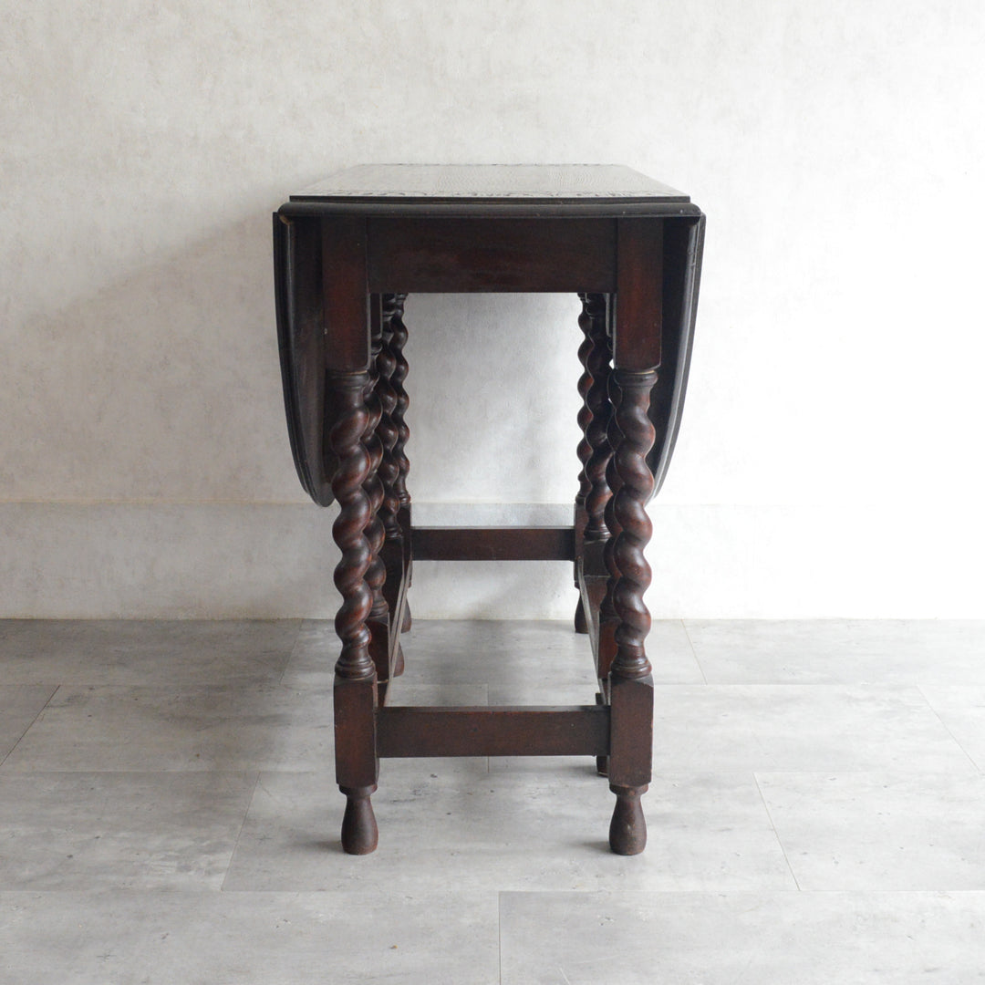 イギリス クラシック ゲートレッグダイニングテーブル 107