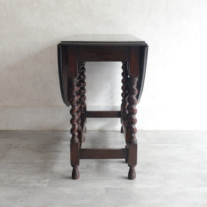 イギリス クラシック ゲートレッグダイニングテーブル 107