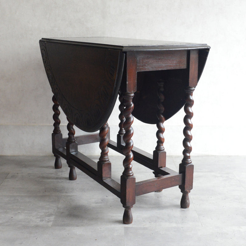 イギリス クラシック ゲートレッグダイニングテーブル 107