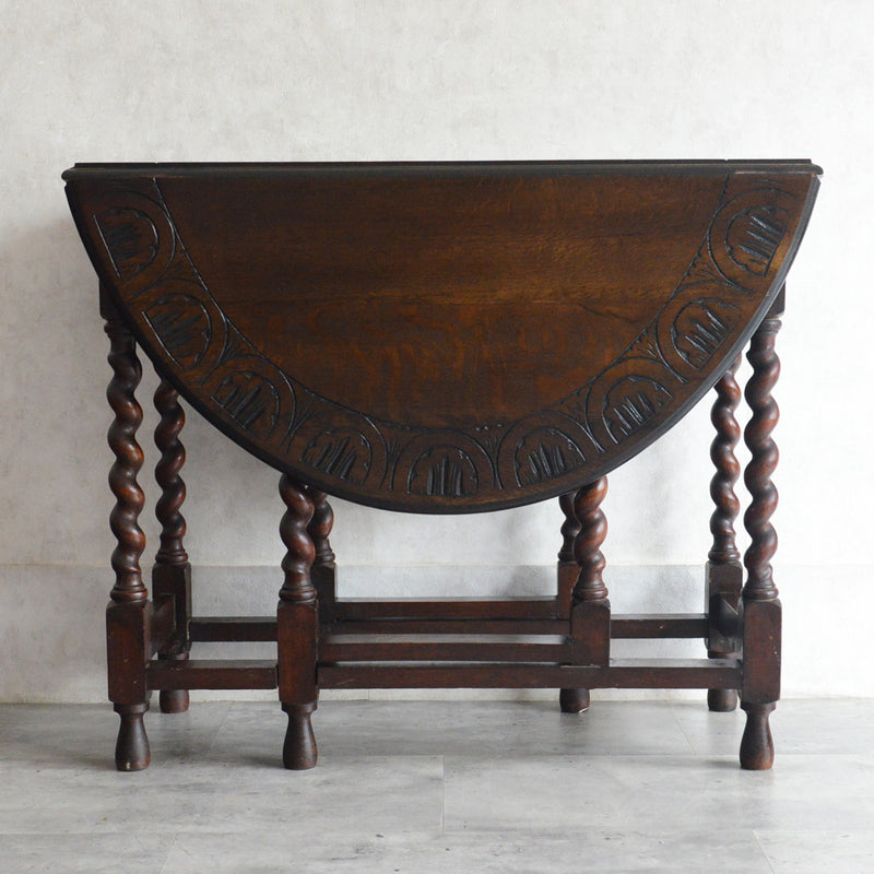 イギリス クラシック ゲートレッグダイニングテーブル 107