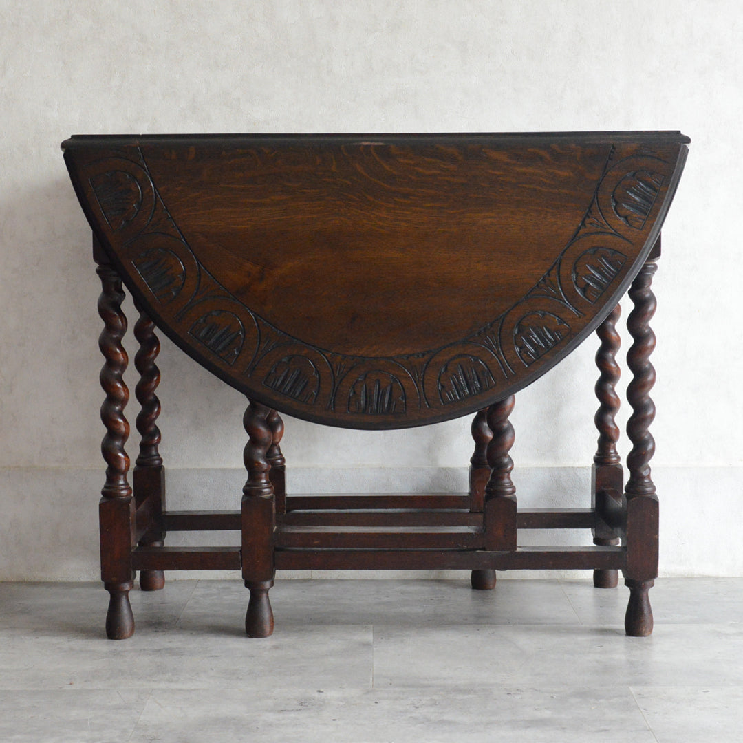 イギリス クラシック ゲートレッグダイニングテーブル 107