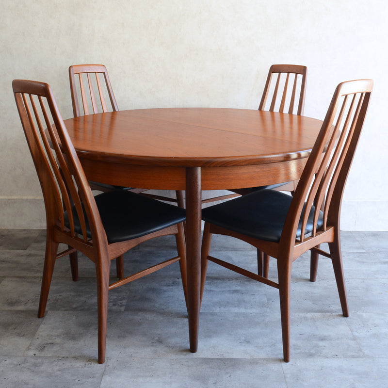 G-PLAN ジープラン　エクステンション ラウンドテーブル83(天板剥離再塗装）