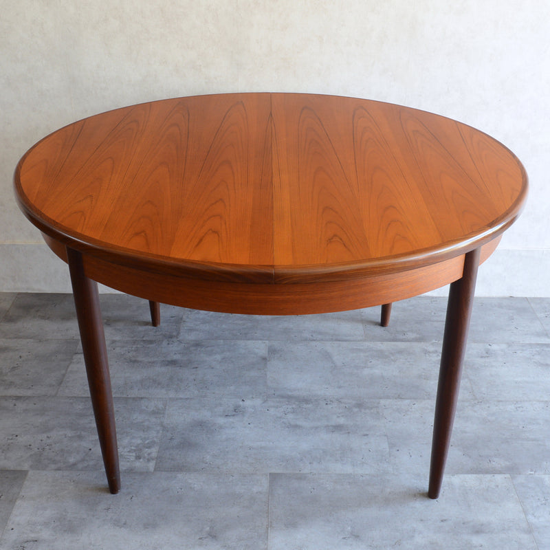 G-PLAN ジープラン　エクステンション ラウンドテーブル83(天板剥離再塗装）