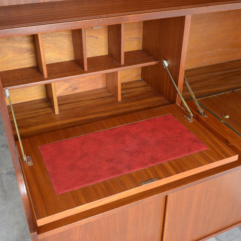 ミッドセンチュリー ヴィンテージ ハイサイドボード/カップボード 09（天板剥離再塗装済）